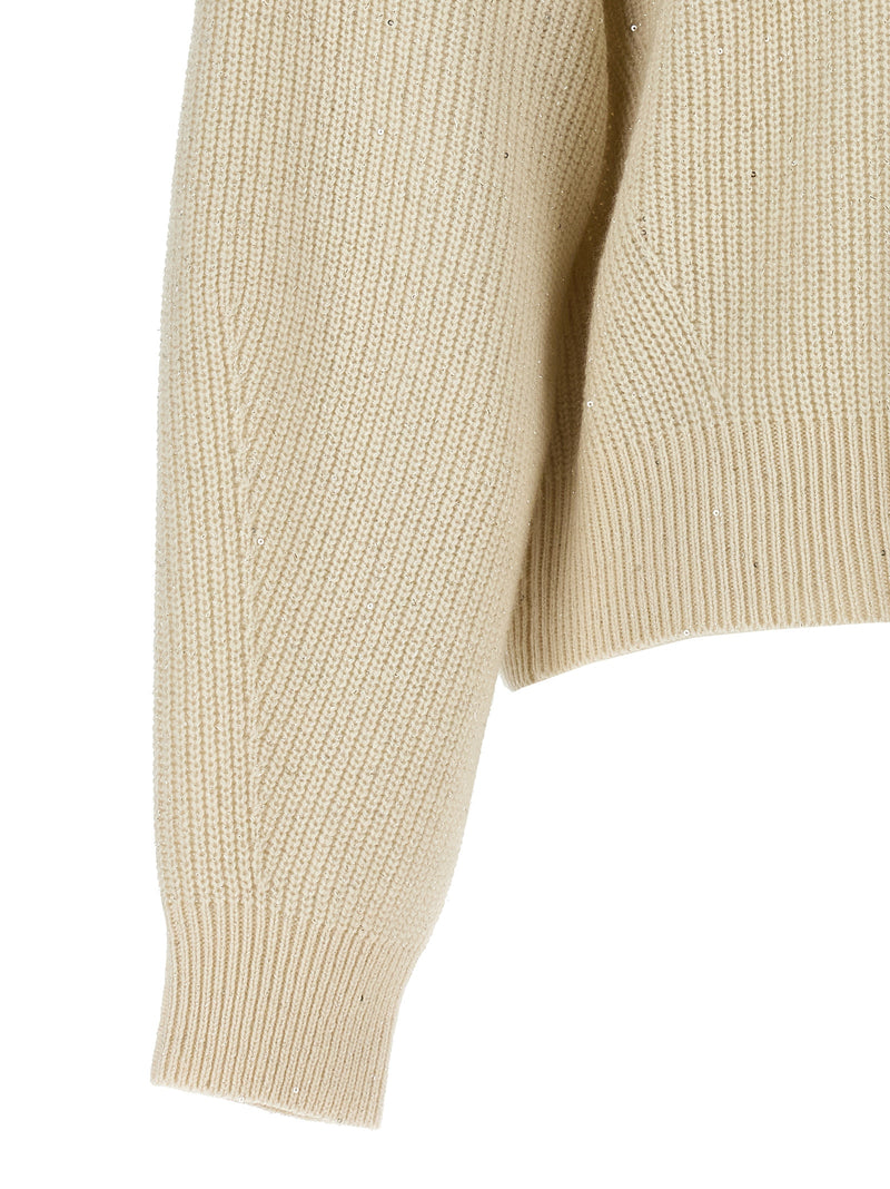 Brunello Cucinelli Sequin Sweater | Urbalenti™ NYC