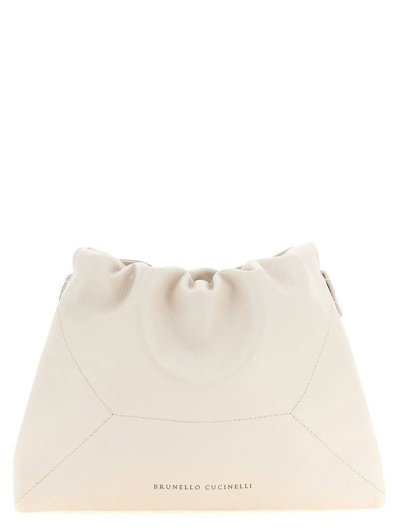 Brunello Cucinelli Coulisse Crossbody Bag - Leather - Style D2808C8905 |... | Urbalenti™ NYC