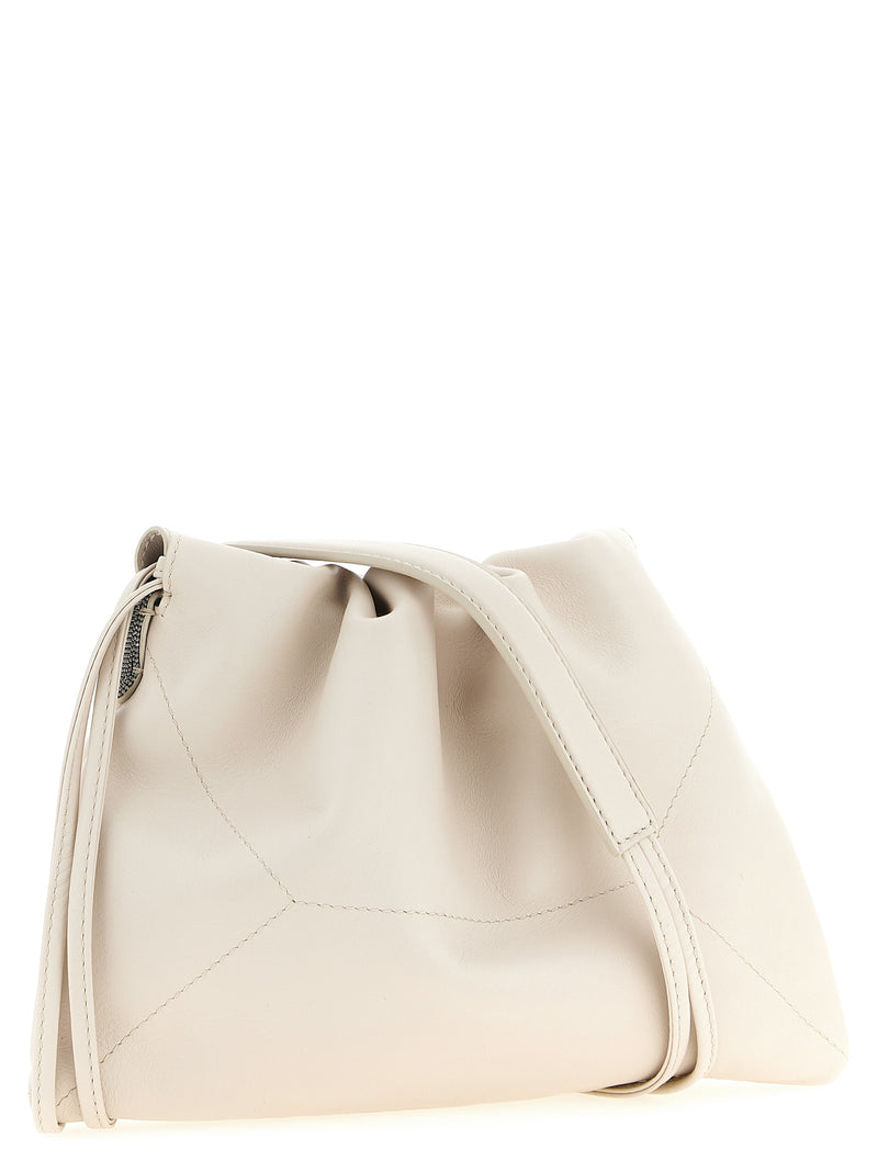 Brunello Cucinelli Coulisse Crossbody Bag - Leather - Style D2808C8905 |... | Urbalenti™ NYC