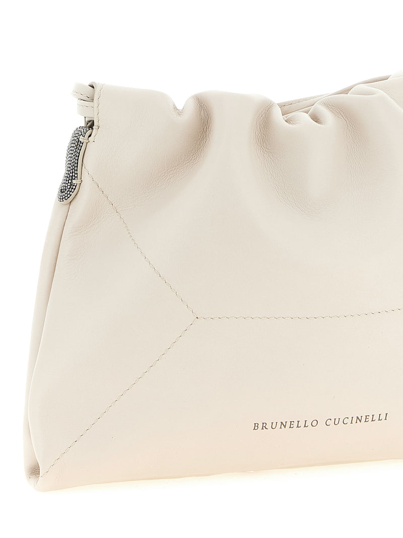 Brunello Cucinelli Coulisse Crossbody Bag - Leather - Style D2808C8905 |... | Urbalenti™ NYC