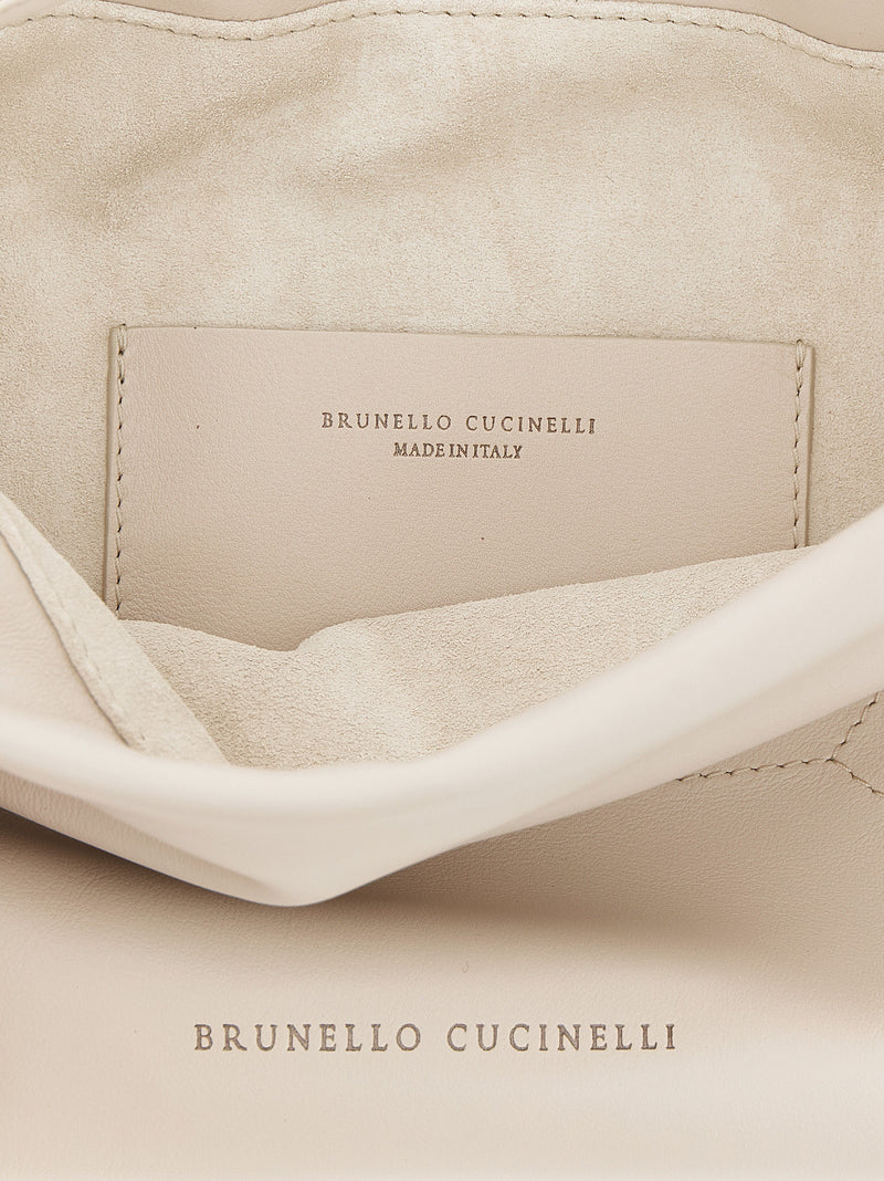 Brunello Cucinelli Coulisse Crossbody Bag - Leather - Style D2808C8905 |... | Urbalenti™ NYC