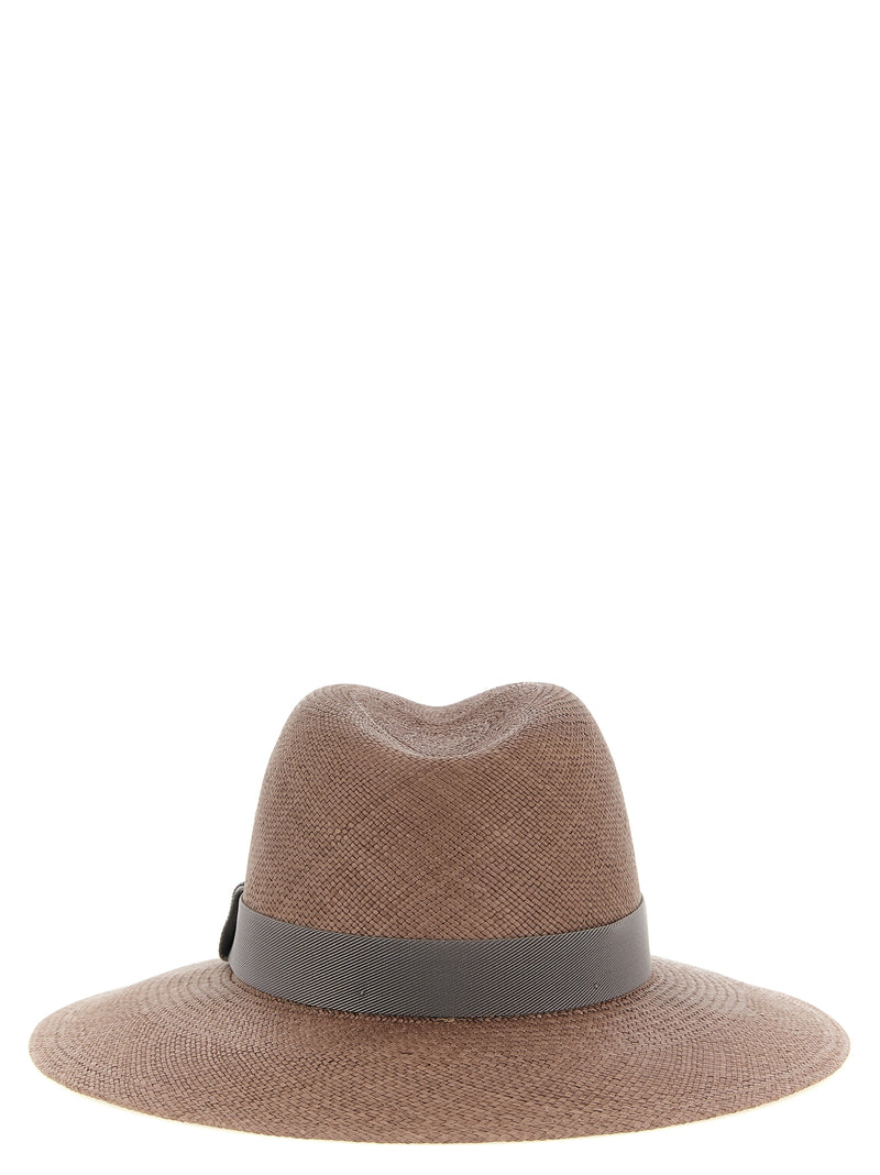 Brunello Cucinelli Brunello Cucinelli Precious Leather Band Hat