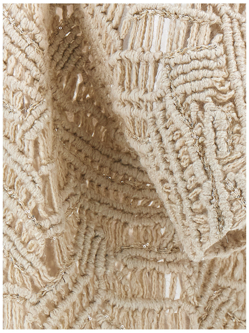 Brunello Cucinelli Opera Dazzling Macramé Cardigan | Urbalenti™ NYC