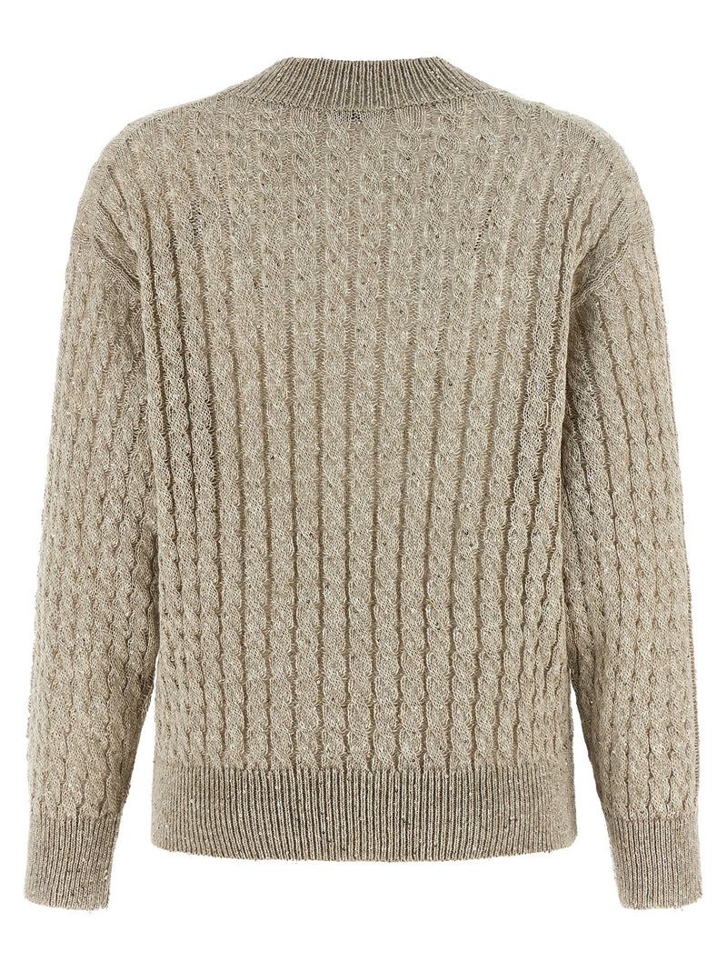 Brunello Cucinelli Micro Sequin Sweater | Urbalenti™ NYC