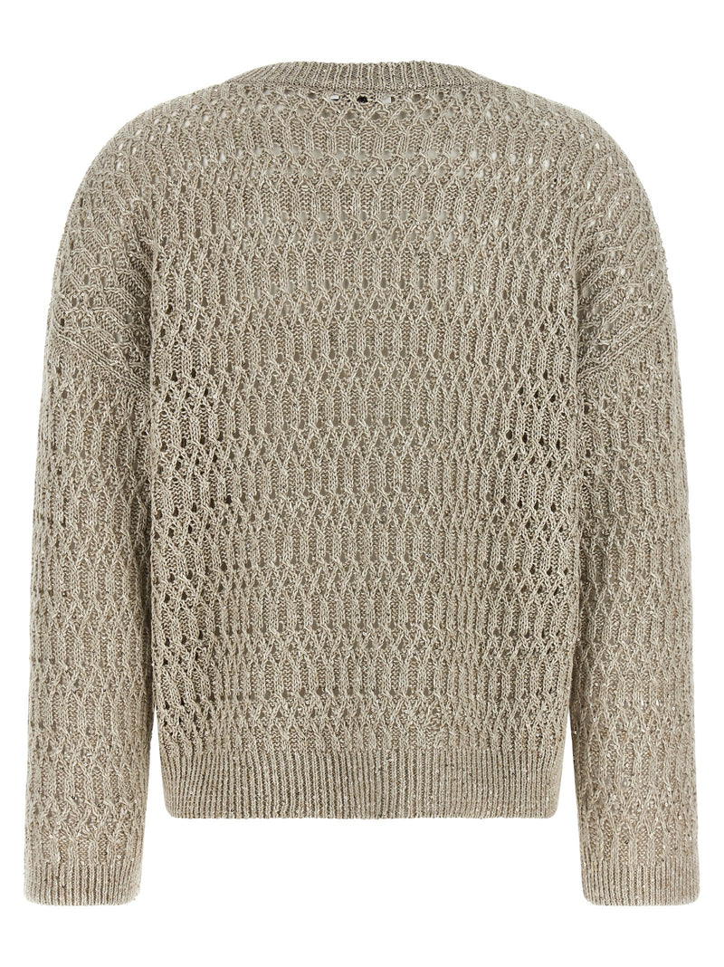 Brunello Cucinelli Brunello Cucinelli Dazzling Braids Sweater