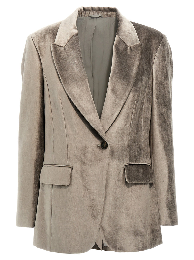 Brunello Cucinelli Brunello Cucinelli Single-breasted Chenille Blazer