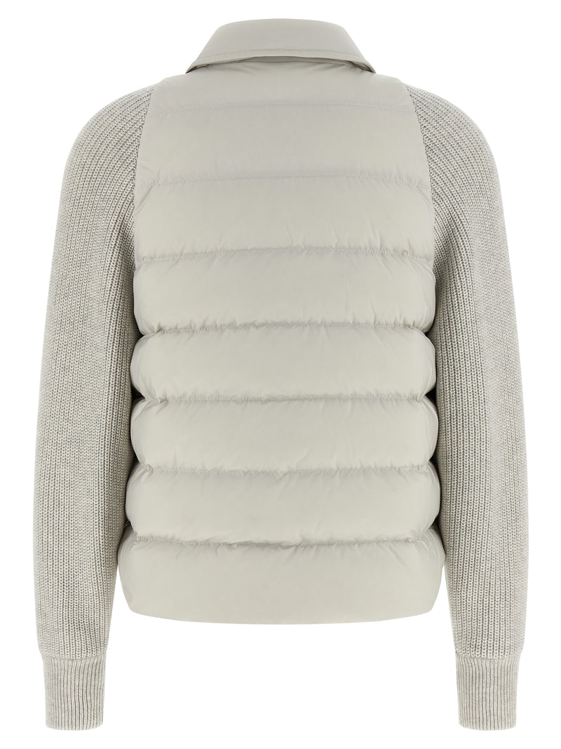 Brunello Cucinelli Shiny Flap Detail Down Jacket | Ur... | Urbalenti™ NYC