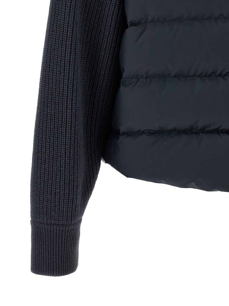 Brunello Cucinelli Shiny Flap Detail Down Jacket | Urbalenti™ NYC