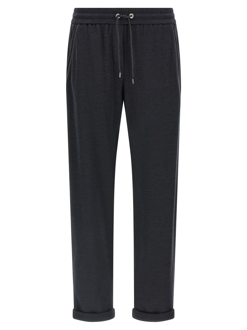 Brunello Cucinelli Brunello Cucinelli Shiny Pocket Detail Joggers