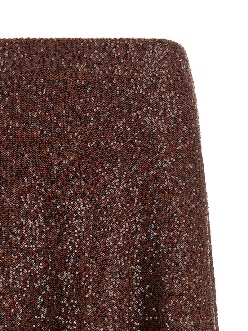 Brunello Cucinelli Micro-sequin Skirt | Urbalenti™ NYC