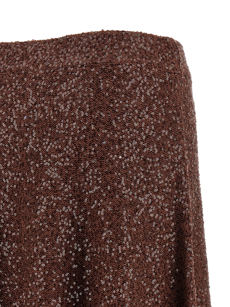 Brunello Cucinelli Micro-sequin Skirt | Urbalenti™ NYC