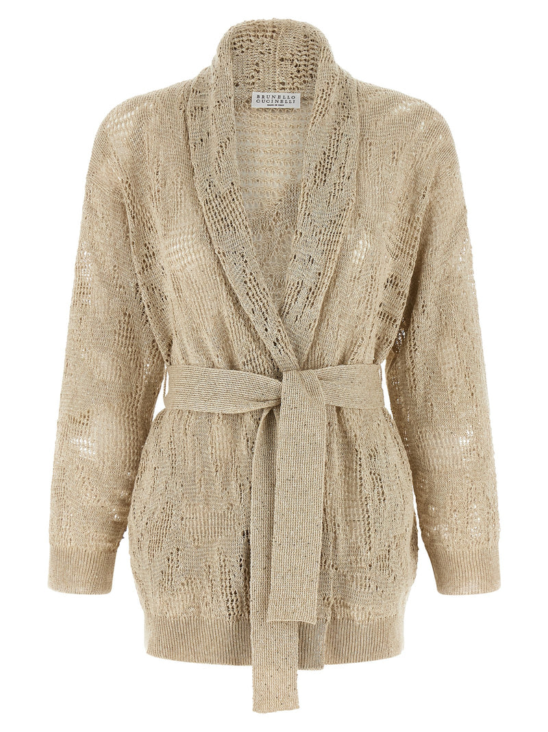 Brunello Cucinelli Crochet Cardigan | Urbalenti™ NYC