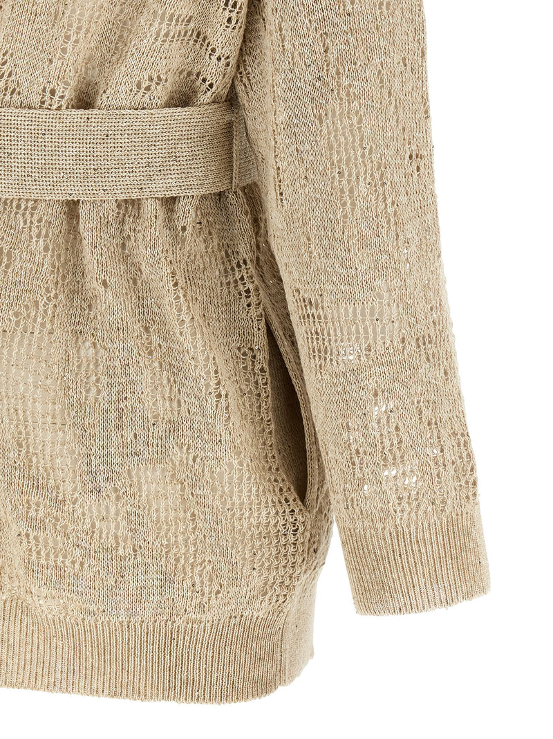 Brunello Cucinelli Crochet Cardigan | Urbalenti™ NYC