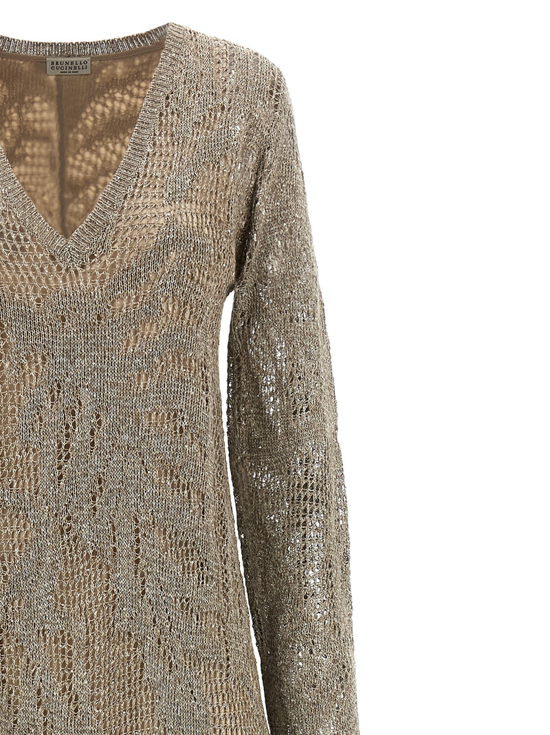 Brunello Cucinelli Micro Sequin Dress | Urbalenti™ NYC