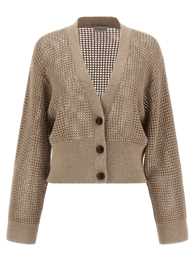 Brunello Cucinelli Cadrigan Sequin Mesh | Urbalenti™ NYC
