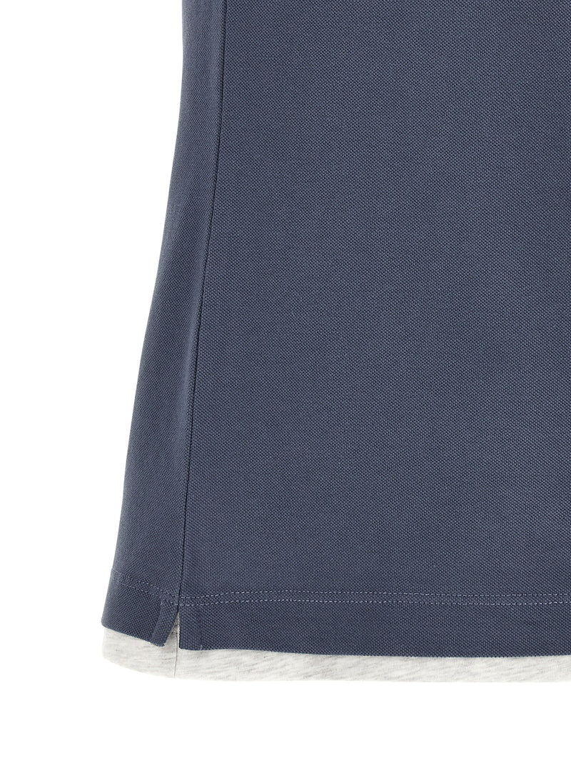 Brunello Cucinelli Brunello Cucinelli Double Layer Polo Shirt
