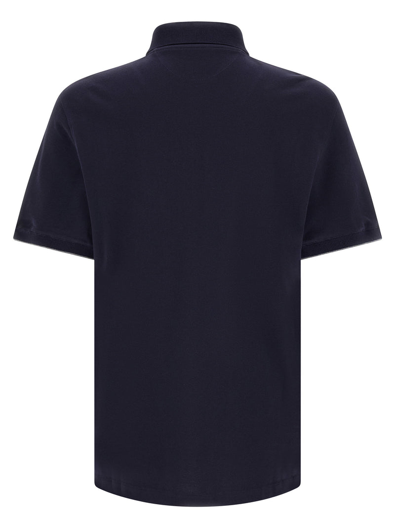 Brunello Cucinelli Brunello Cucinelli Logo Piqué Polo Shirt