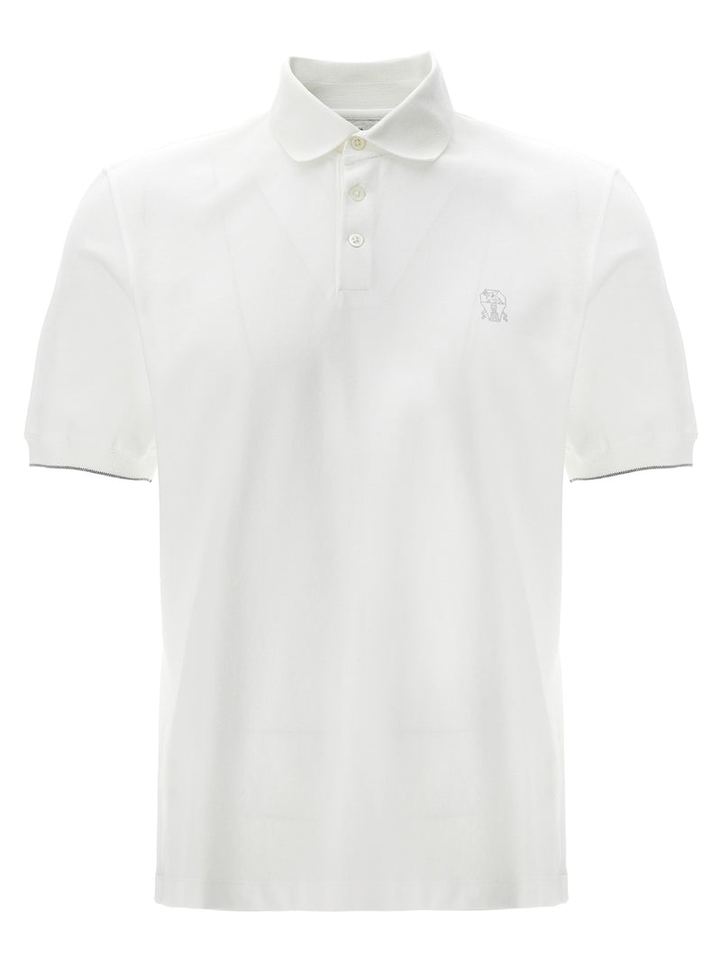 Brunello Cucinelli Brunello Cucinelli Logo Piqué Polo Shirt