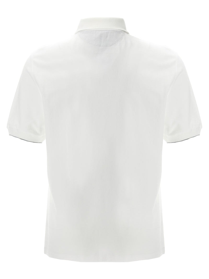 Brunello Cucinelli Brunello Cucinelli Logo Piqué Polo Shirt