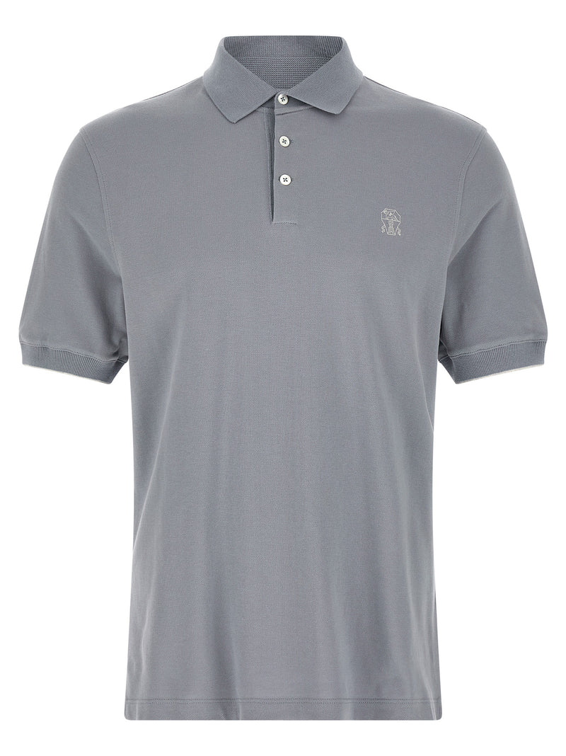 Brunello Cucinelli Piquet Polo Shirt | Urbalenti™ NYC