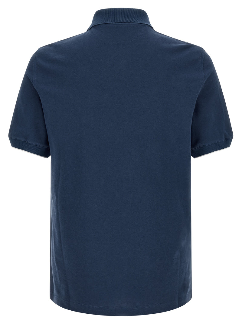 Brunello Cucinelli Brunello Cucinelli Logo Piqué Polo Shirt