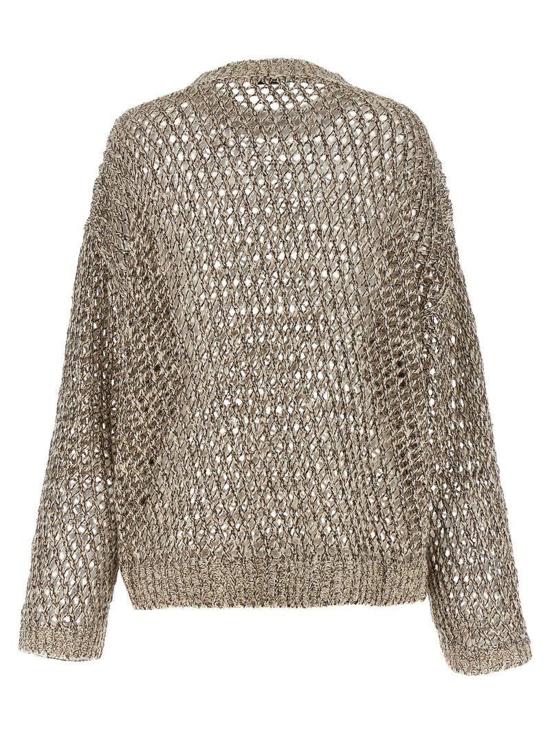 Brunello Cucinelli Dazzling Chiné Sweater | Urbalenti™ NYC