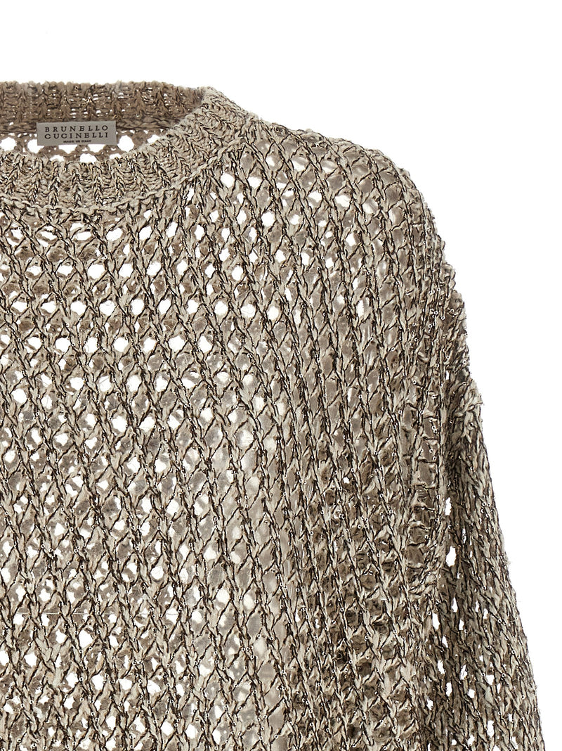 Brunello Cucinelli Dazzling Chiné Sweater | Urbalenti™ NYC