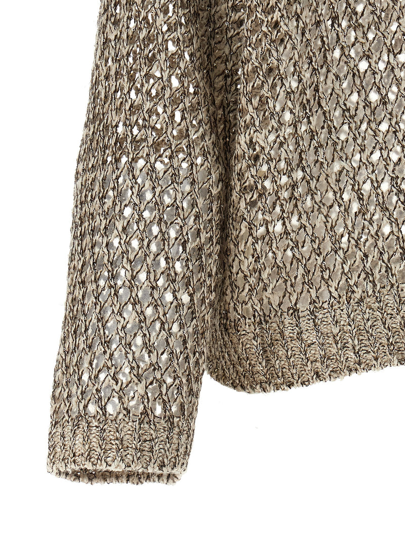 Brunello Cucinelli Dazzling Chiné Sweater | Urbalenti™ NYC