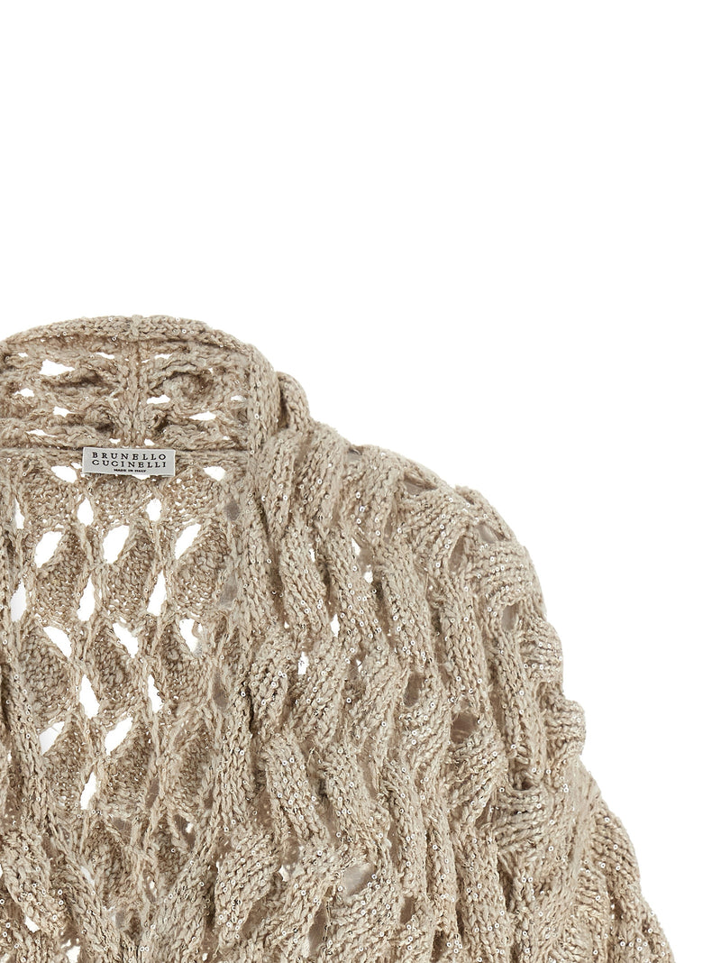 Brunello Cucinelli Dazzling Cable Cardigan | Urbalenti™ NYC