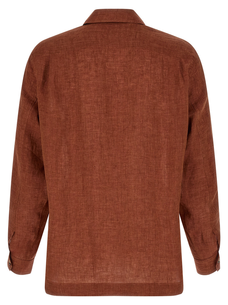 Brunello Cucinelli Linen Shirt | Urbalenti™ NYC