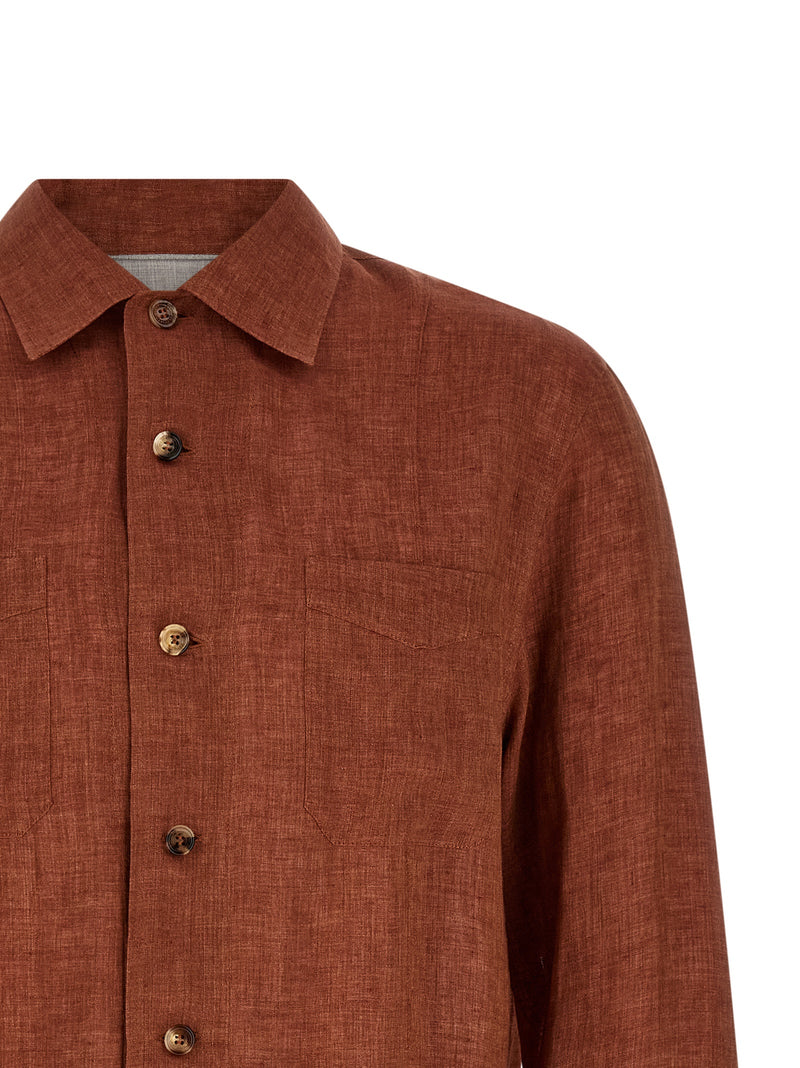 Brunello Cucinelli Linen Shirt | Urbalenti™ NYC