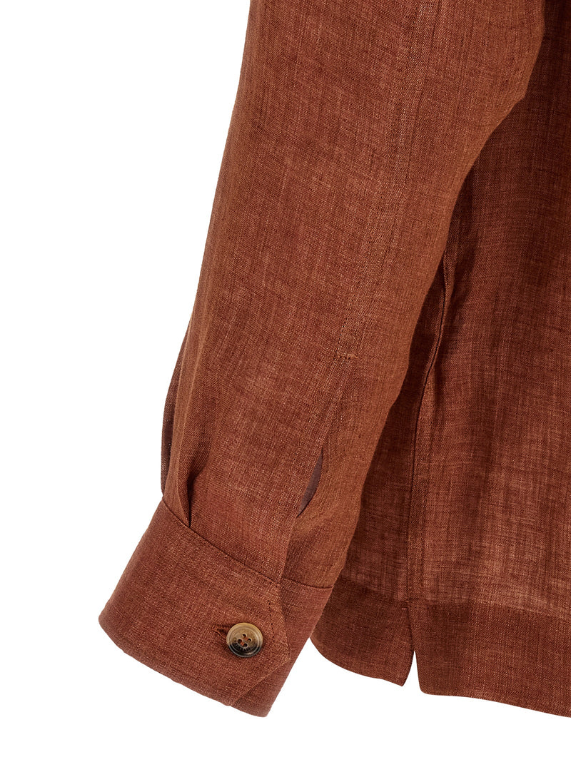 Brunello Cucinelli Linen Shirt | Urbalenti™ NYC