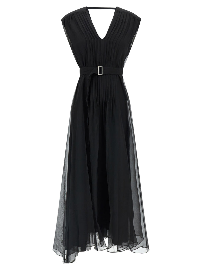 Brunello Cucinelli Silk Dress - Silk Sleeveless - Style 36C101 | Urbalen... | Urbalenti™ NYC
