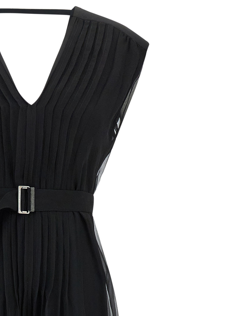 Brunello Cucinelli Silk Dress - Silk Sleeveless - Style 36C101 | Urbalen... | Urbalenti™ NYC