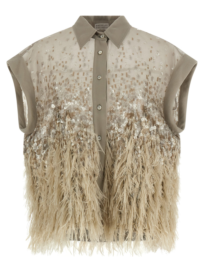 Brunello Cucinelli Short-sleeved Shirt | Urbalenti™ NYC
