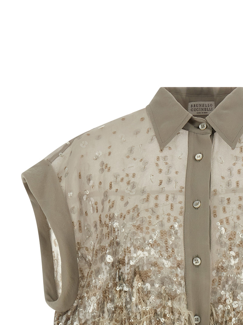 Brunello Cucinelli Short-sleeved Shirt | Urbalenti™ NYC