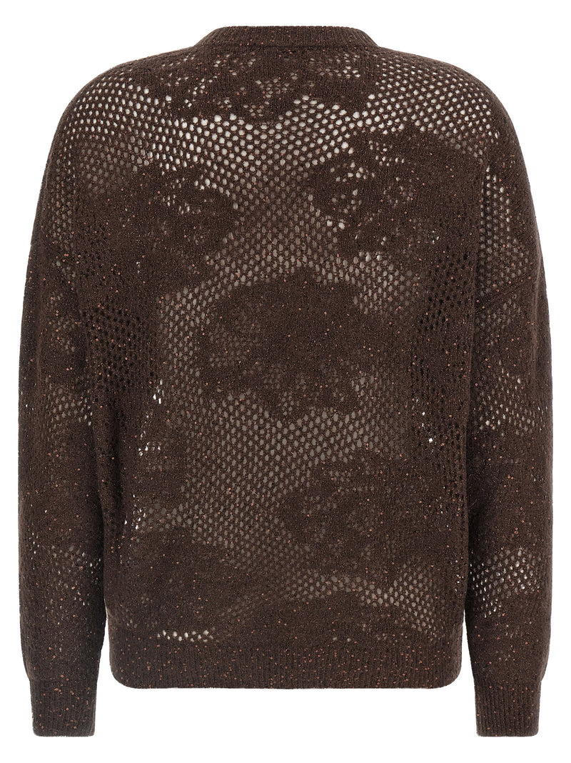 Brunello Cucinelli Brunello Cucinelli Flower Lace Sweater