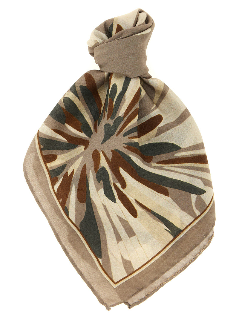Brunello Cucinelli Bloom Print Scarf | Urbalenti™ NYC