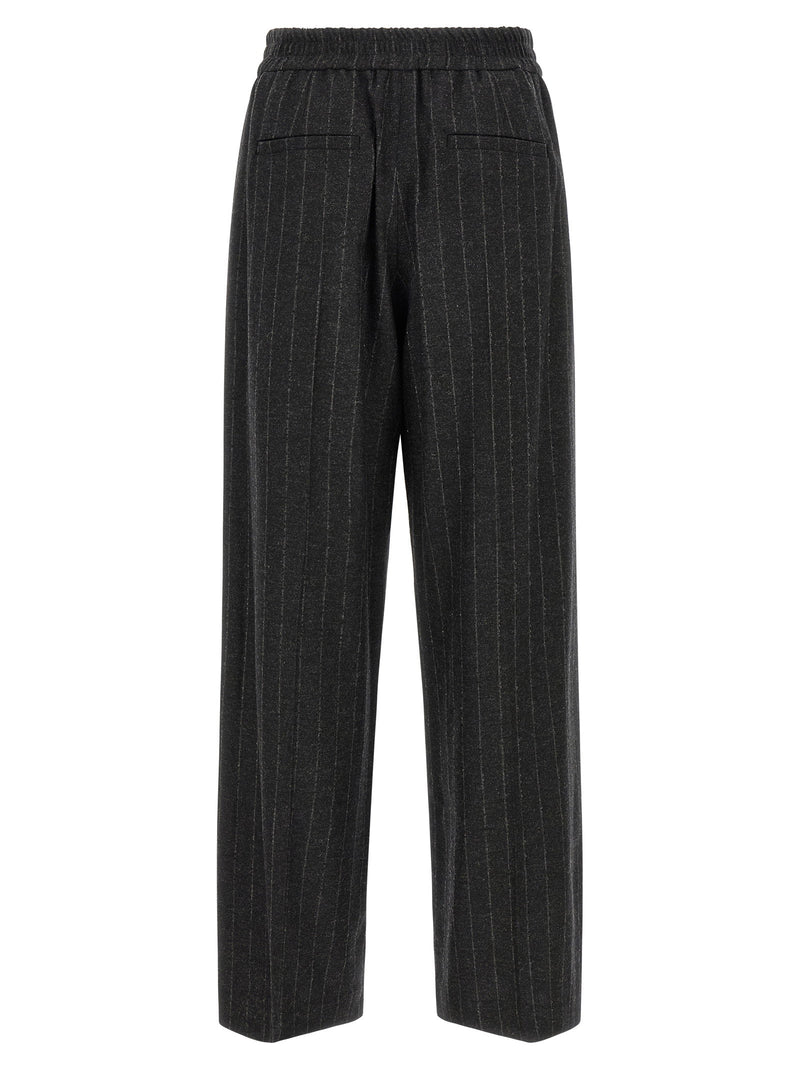 Brunello Cucinelli Brunello Cucinelli Micro Sequin Pinstripe Pants