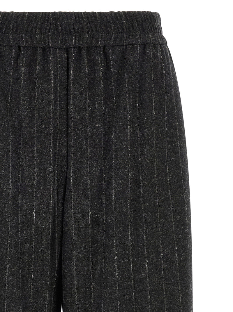 Brunello Cucinelli Brunello Cucinelli Micro Sequin Pinstripe Pants
