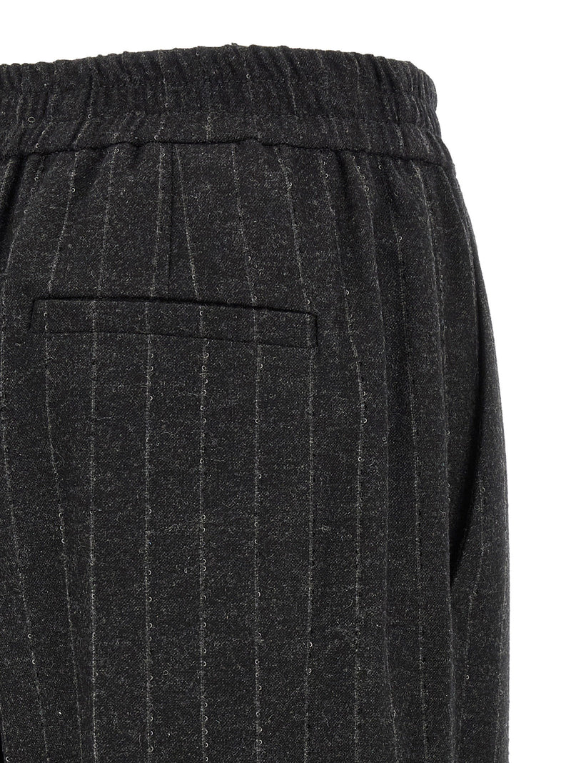 Brunello Cucinelli Brunello Cucinelli Micro Sequin Pinstripe Pants