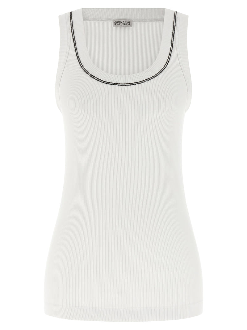 Brunello Cucinelli Shiny Trim Top Variant 1 | Urbalen... | Urbalenti™ NYC