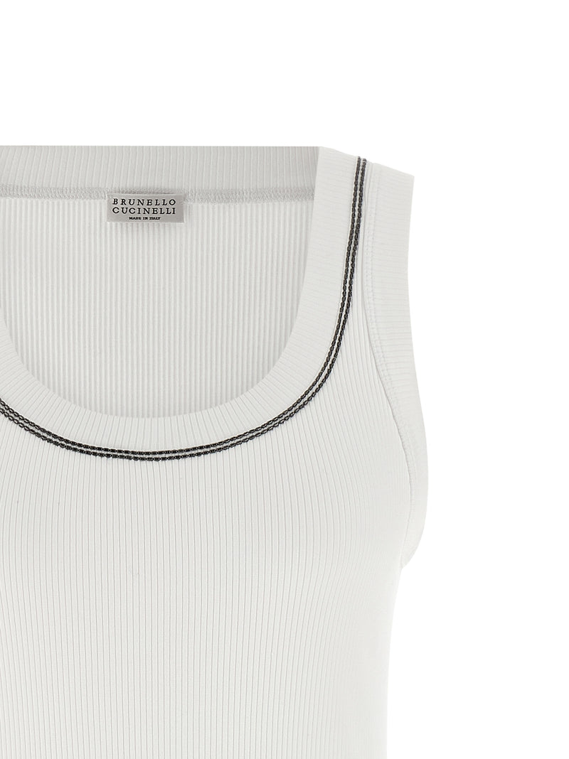 Brunello Cucinelli Shiny Trim Top Variant 1 | Urbalen... | Urbalenti™ NYC