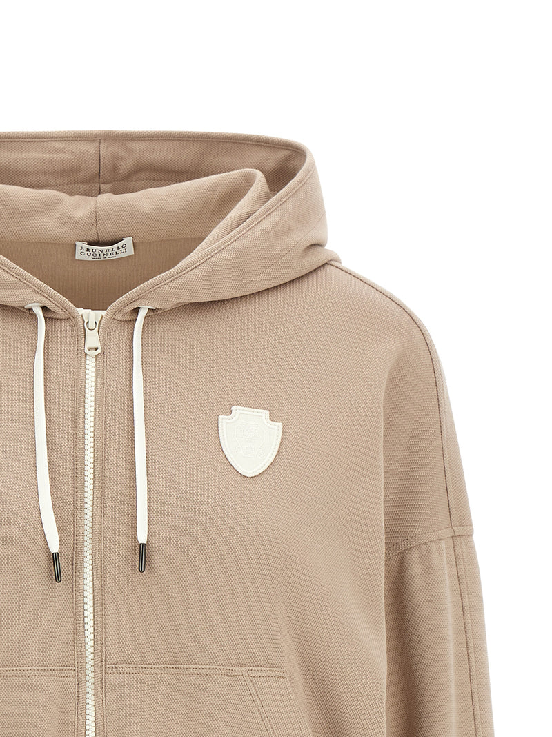 Brunello Cucinelli Heraldic Coat Of Arms Hoodie | Urbalenti™ NYC