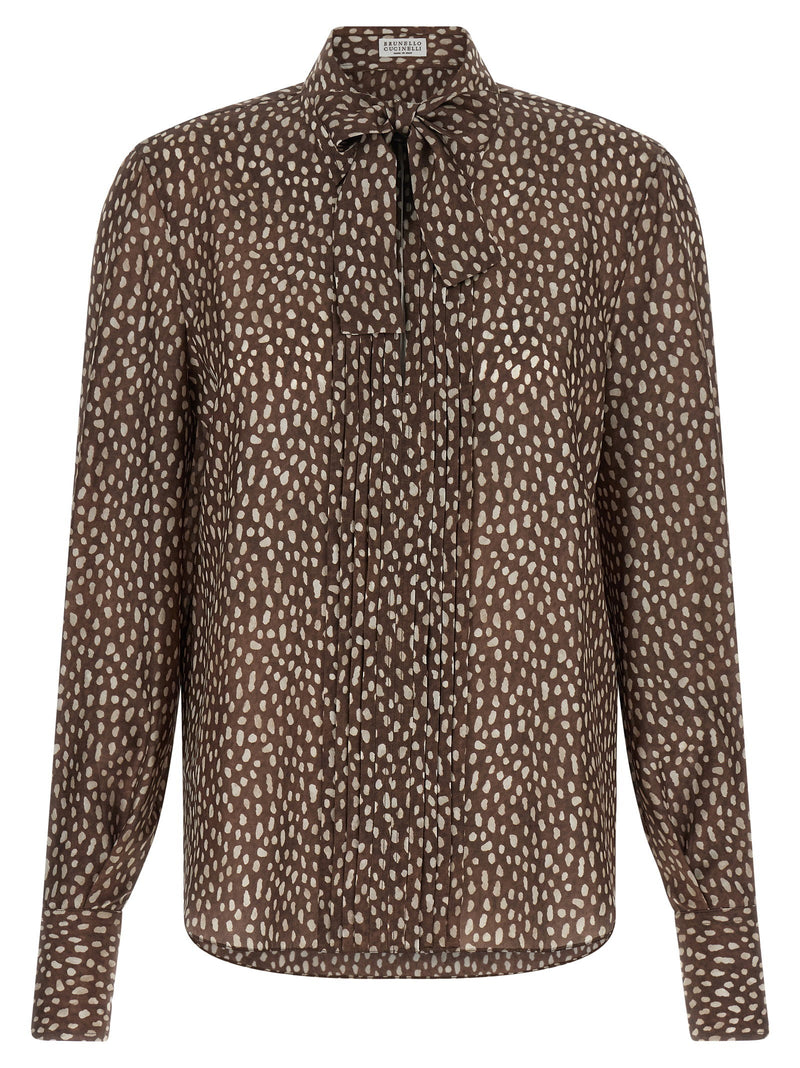 Brunello Cucinelli Brunello Cucinelli Lavallière Collar Shirt