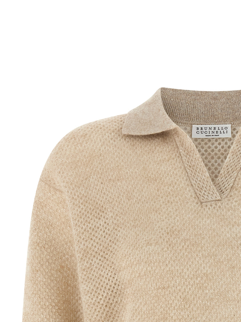 Brunello Cucinelli Brunello Cucinelli Waffle Processing Polo Shirt