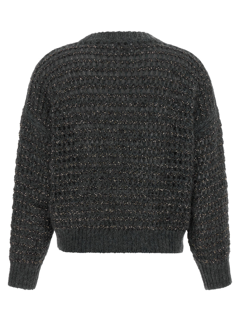 Brunello Cucinelli Brunello Cucinelli Dazzling Braids Sweater