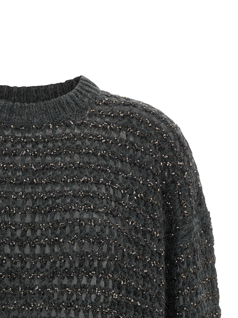 Brunello Cucinelli Brunello Cucinelli Dazzling Braids Sweater