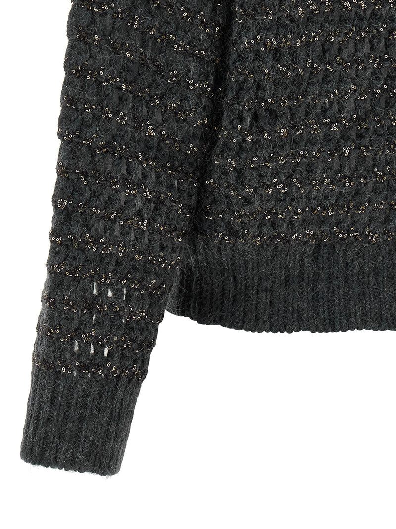 Brunello Cucinelli Brunello Cucinelli Dazzling Braids Sweater