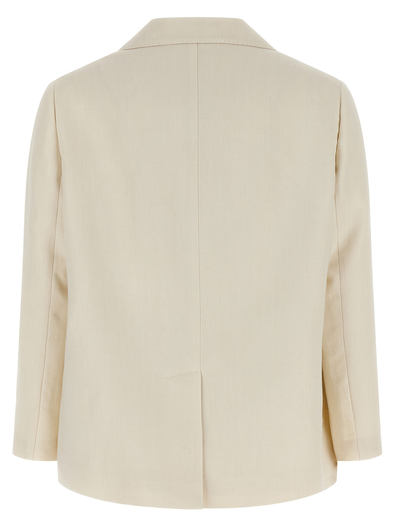 Brunello Cucinelli Double-breasted Blazer - Linen Long Sleeve - Style 21... | Urbalenti™ NYC
